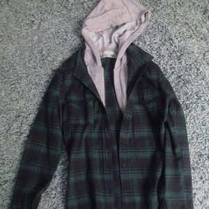 🔥Hooded flannel
